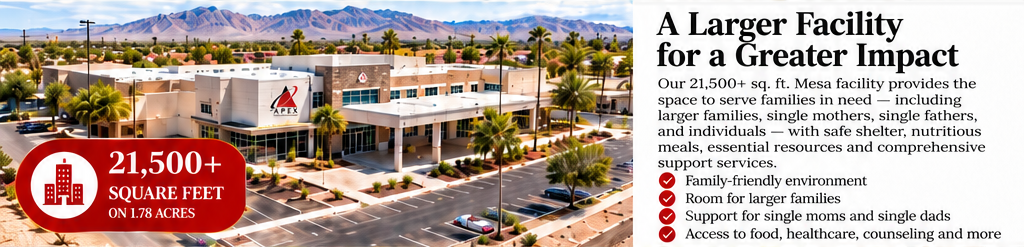 A larger facility for a greater impact: 21,500+ square feet on approximately 1.78 acres